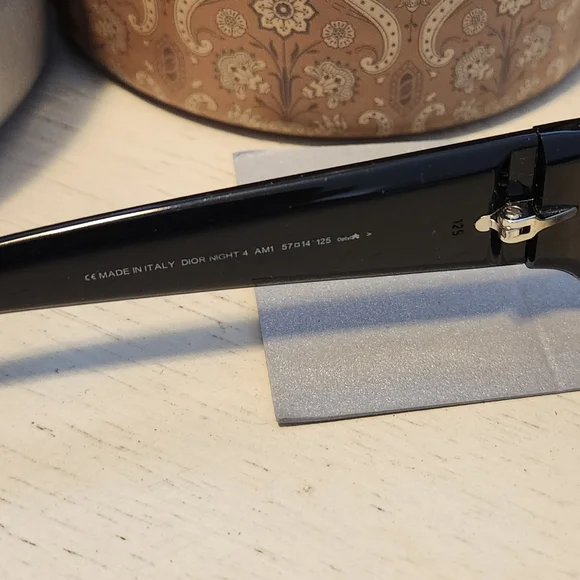 Sale🌟 Dior Night 4 Y2K AM1 Vintage Mod Swarovski Crystal Logo Sunglasses - Picture 9 of 15